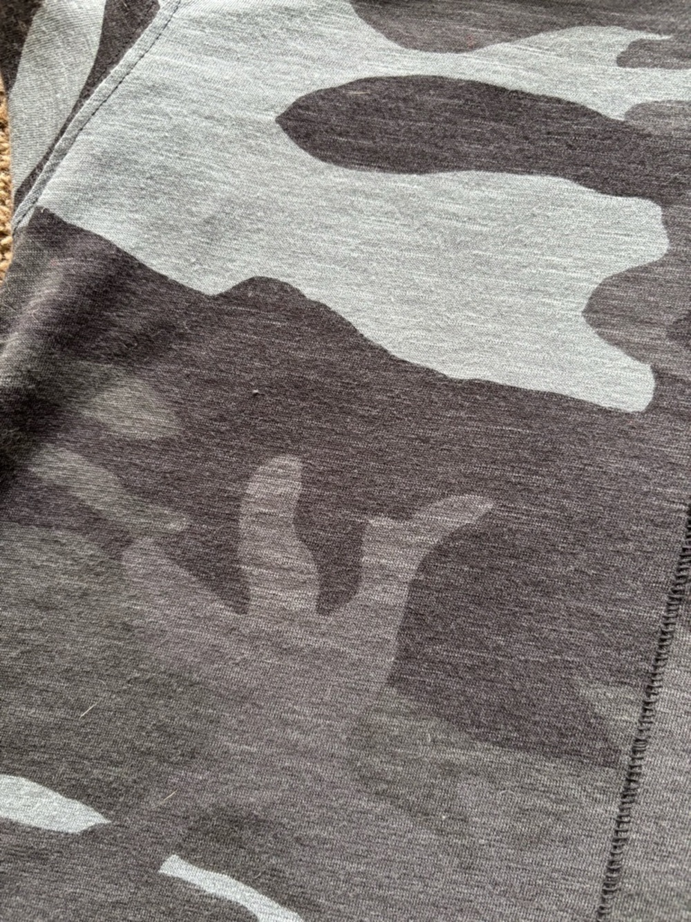 Camo Print Short Sleeve Tee - Gray & Black We the free - Picture 8 of 11